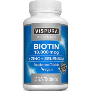 Vispura Biotin 10000 mcg Supplements