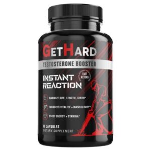 GETHARD Performance and Testosterone Booster for Men